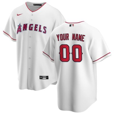 Los Angeles Angels Home Replica Custom Jersey - White