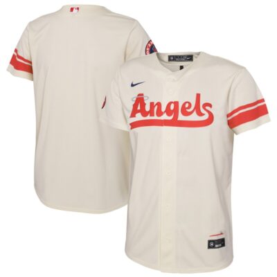 Los Angeles Angels Youth City Connect Replica Team Jersey - Cream