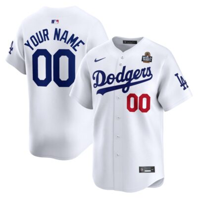 Los Angeles Dodgers 2024 World Series Home Custom Limited Jersey - White