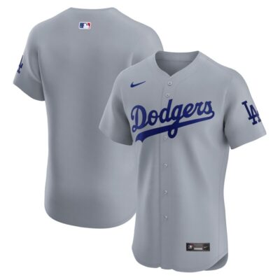 Los Angeles Dodgers Alternate Vapor Premier Elite Patch Jersey - Gray
