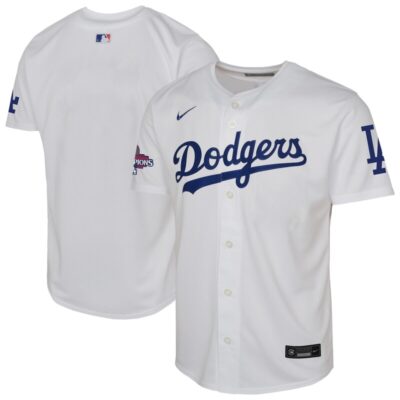 Los Angeles Dodgers Youth 2024 World Series Champions Home Limited Jersey - White