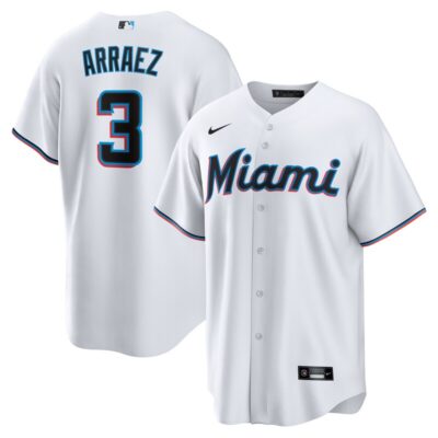 Luis Arraez Miami Marlins Home Replica Player Jersey - White