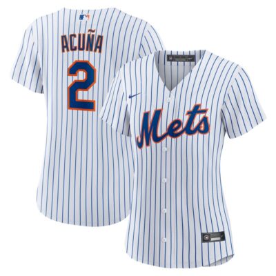 Luisangel Acuna New York Mets Women Home Replica Player Jersey - White