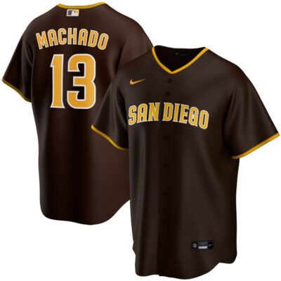 Manny Machado San Diego Padres Alternate Replica Player Jersey - Brown