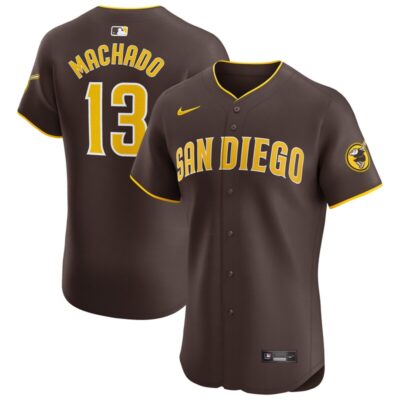 Manny Machado San Diego Padres Road Elite Player Jersey - Brown