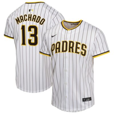 Manny Machado San Diego Padres Youth Home Game Player Jersey - White