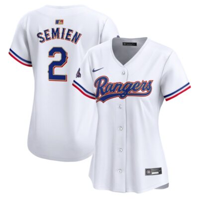 Marcus Semien Texas Rangers Women 2024 Gold Collection Limited Player Jersey - White