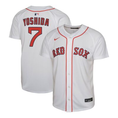 Masataka Yoshida Boston Red Sox Youth Home Replica Player Jersey - White