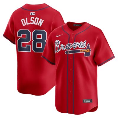 Matt Olson Atlanta Braves Alternate Limited Player Jersey - Red