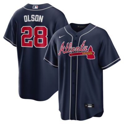 Matt Olson Atlanta Braves Big & Tall Alternate Replica Player Jersey - Navy