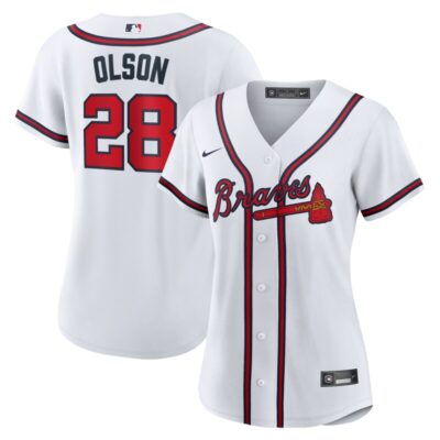 Matt Olson Atlanta Braves Women Home Replica Player Jersey - White