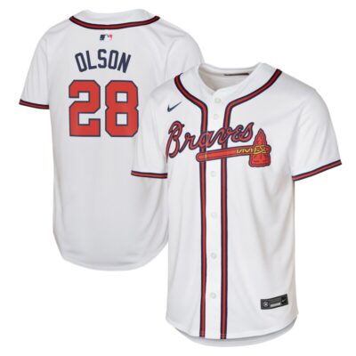 Matt Olson Atlanta Braves Youth Home Limited Player Jersey - White