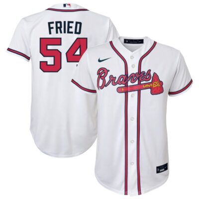 Max Fried Atlanta Braves Youth Alternate Replica Player Jersey - White