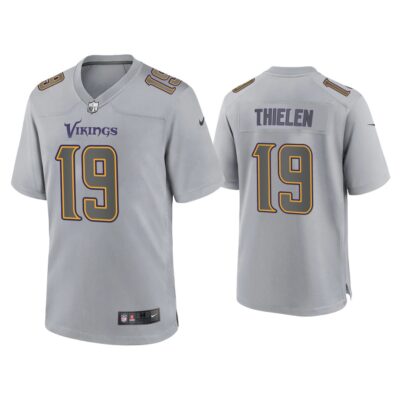 Men Adam Thielen Minnesota Vikings Gray Atmosphere Fashion Game Jersey