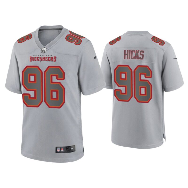 Men Akiem Hicks Tampa Bay Buccaneers Gray Atmosphere Fashion Game Jersey