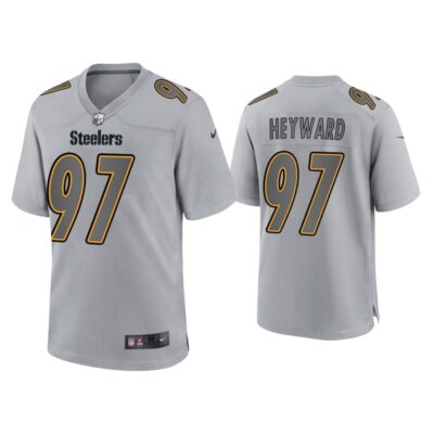 Men Cameron Heyward Pittsburgh Steelers Gray Atmosphere Fashion Game Jersey