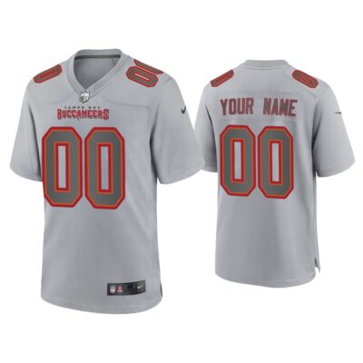 Men Custom Tampa Bay Buccaneers Gray Atmosphere Fashion Game Jersey