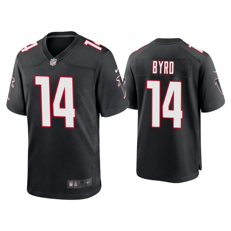 Men Damiere Byrd Atlanta Falcons Black Throwback Game Jersey