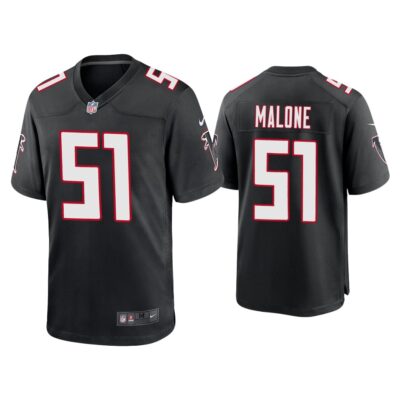 Men Deangelo Malone Atlanta Falcons Black Throwback Game Jersey