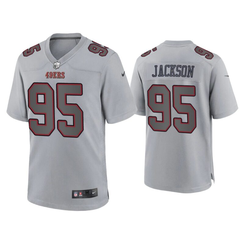 Men Drake Jackson San Francisco 49ers Gray Atmosphere Fashion Game Jersey