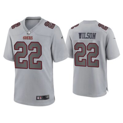 Men Jeff Wilson San Francisco 49ers Gray Atmosphere Fashion Game Jersey