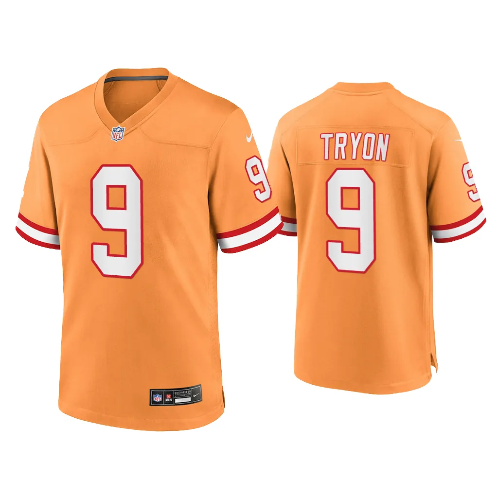 Men Joe Tryon Tampa Bay Buccaneers Orange Throwback Game Jersey