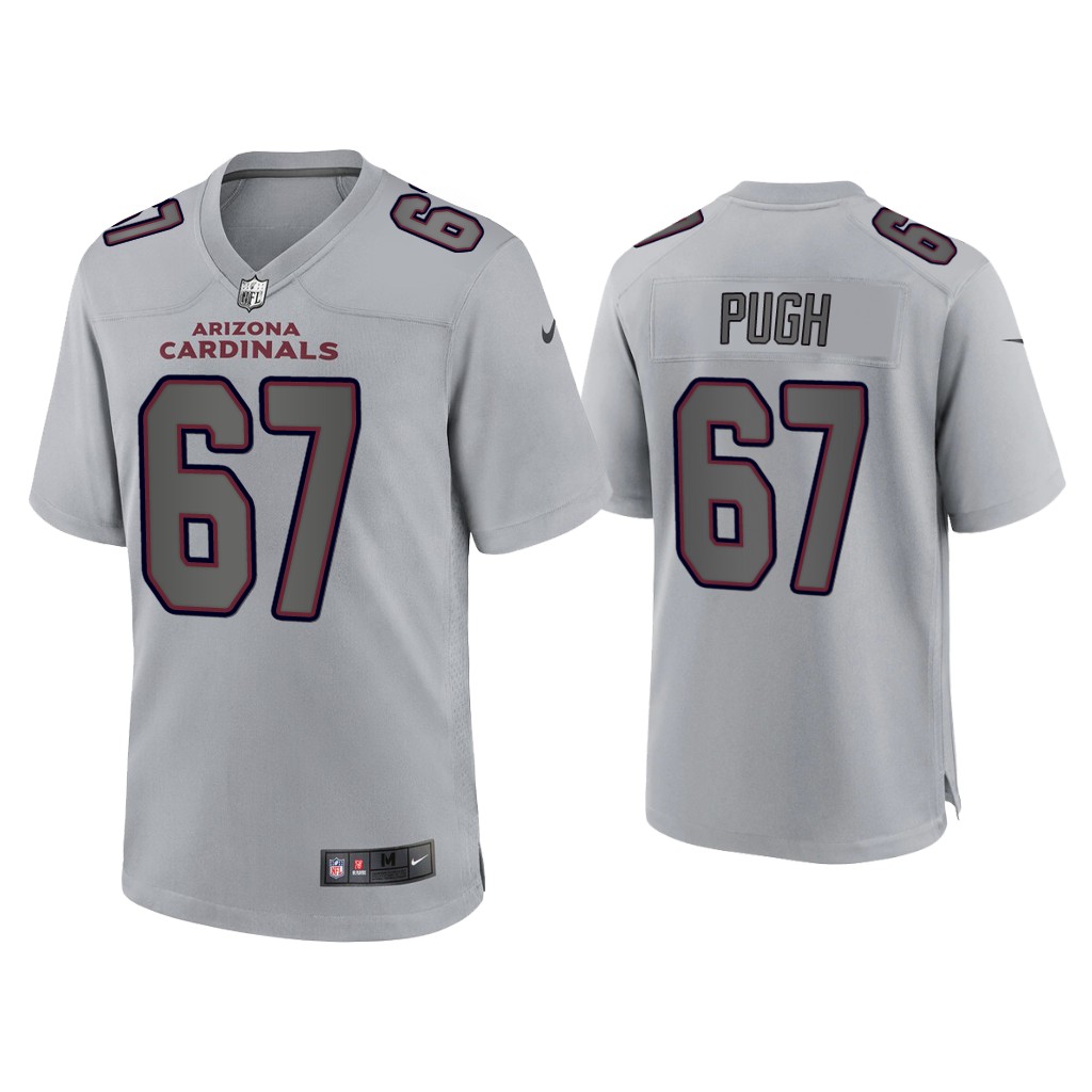 Men Justin Pugh Arizona Cardinals Gray Atmosphere Fashion Game Jersey