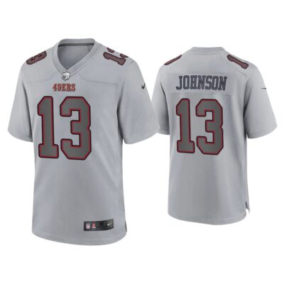 Men KeeSean Johnson San Francisco 49ers Gray Atmosphere Fashion Game Jersey