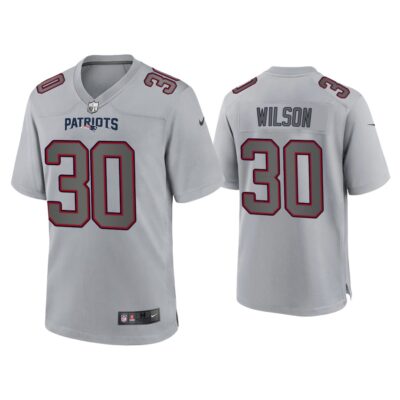 Men Mack Wilson New England Patriots Gray Atmosphere Fashion Game Jersey