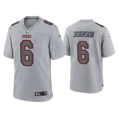 Men Marcus Johnson San Francisco 49ers Gray Atmosphere Fashion Game Jersey