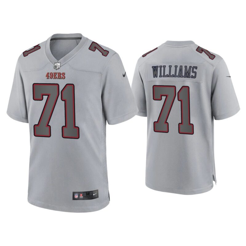 Men Trent Williams San Francisco 49ers Gray Atmosphere Fashion Game Jersey