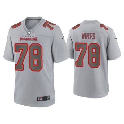 Men Tristan Wirfs Tampa Bay Buccaneers Gray Atmosphere Fashion Game Jersey