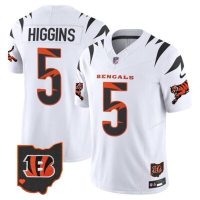 Men's Cincinnati Bengals #5 Tee Higgins White F.U.S.E. Special Vapor Untouchable Limited Football Stitched Jersey