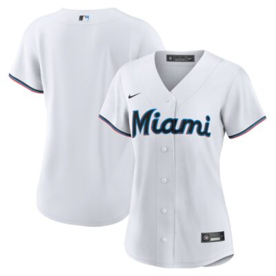 Miami Marlins Women Replica Team Jersey - White