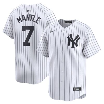 Mickey Mantle New York Yankees Home Limited Player Jersey - White