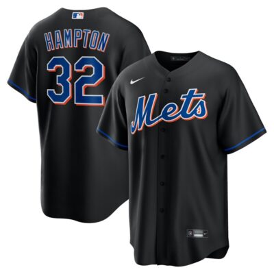 Mike Hampton New York Mets 2022 Alternate Replica Player Jersey - Black