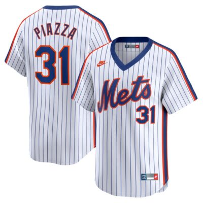 Mike Piazza New York Mets Throwback Cooperstown Limited Jersey - White