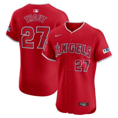 Mike Trout Los Angeles Angels Alternate Elite Player Jersey - Red