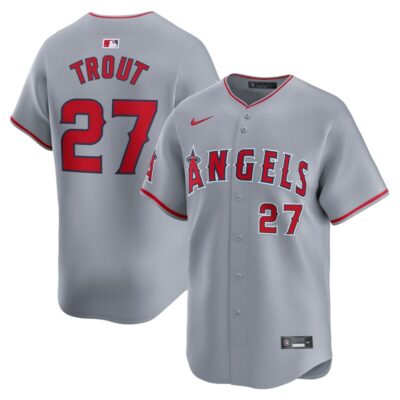 Mike Trout Los Angeles Angels Away Limited Player Jersey - Gray