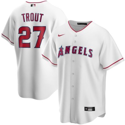 Mike Trout Los Angeles Angels Youth Alternate Replica Player Jersey - White