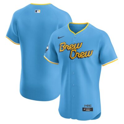 Milwaukee Brewers City Connect Elite Jersey - Powder Blue