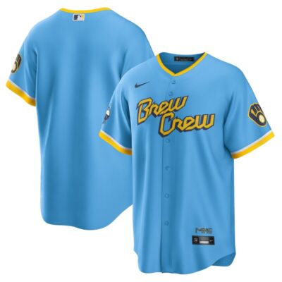 Milwaukee Brewers City Connect Replica Team Jersey - Powder Blue