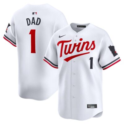 Minnesota Twins #1 Dad Home Limited Jersey - White