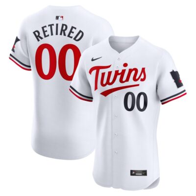 Minnesota Twins Home Elite Pick-A-Player Retired Roster Jersey - White