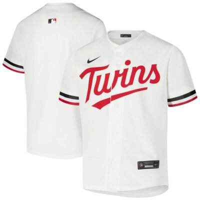 Minnesota Twins Youth Home Game Jersey - White