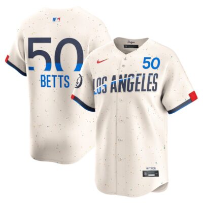 Mookie Betts Los Angeles Dodgers 2024 City Connect Limited Player Jersey - Cream
