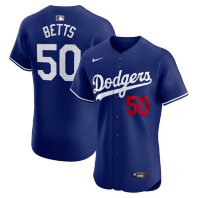 Mookie Betts Los Angeles Dodgers Alternate Elite Player Jersey - Royal