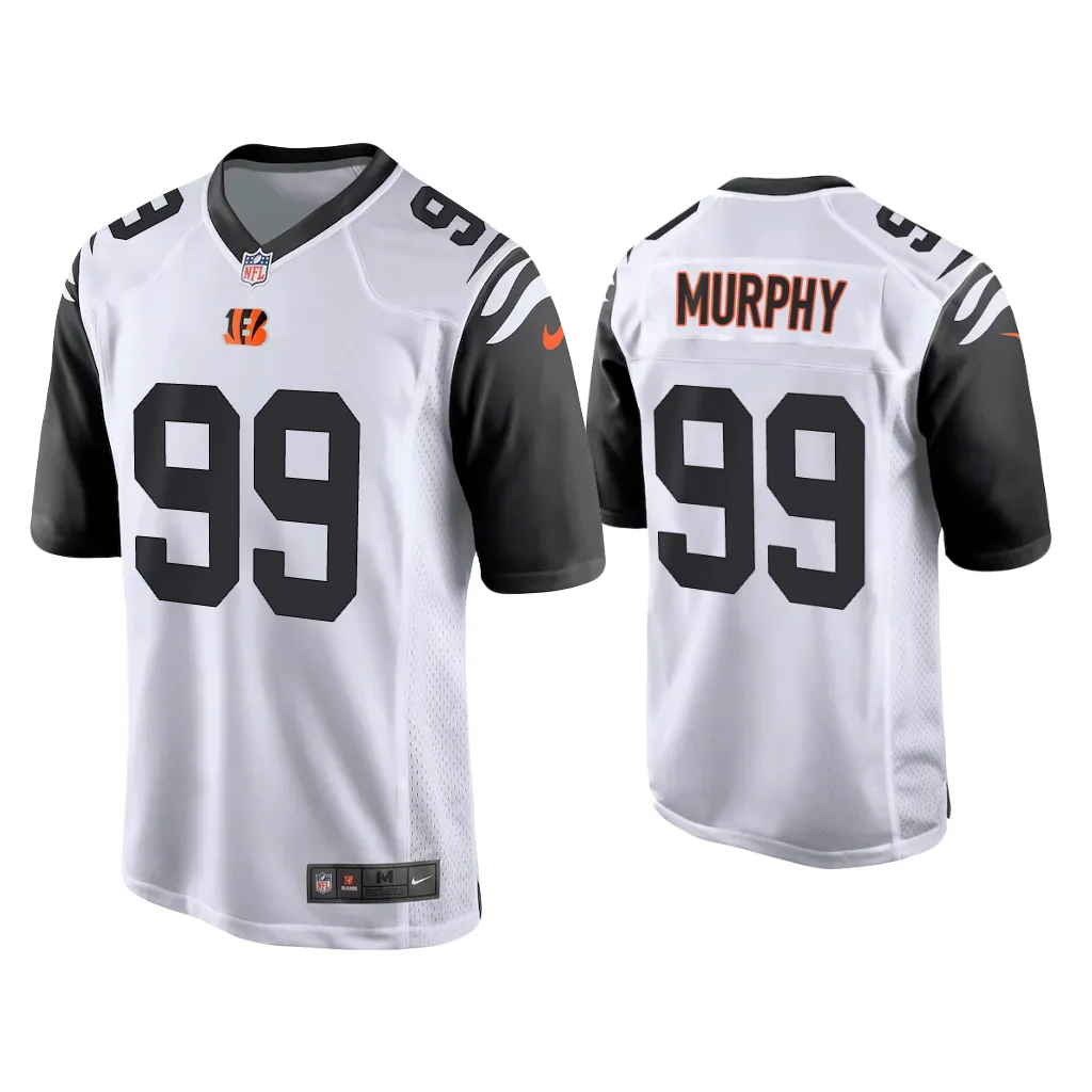 Myles Murphy Cincinnati Bengals White 2023 NFL Draft Alternate Game Jersey