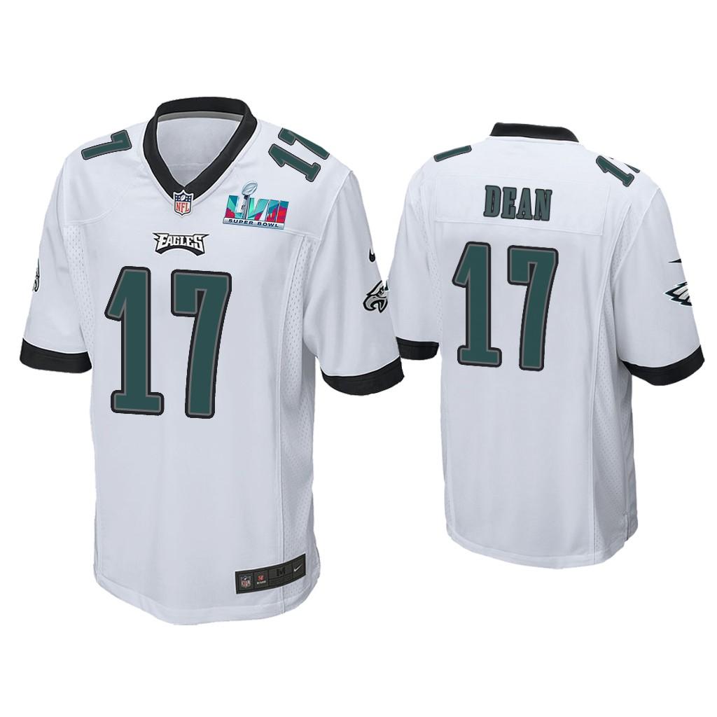 Nakobe Dean Philadelphia Eagles Super Bowl LVII White Game Jersey