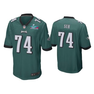 Ndamukong Suh Philadelphia Eagles Super Bowl LVII Midnight Green Game Jersey